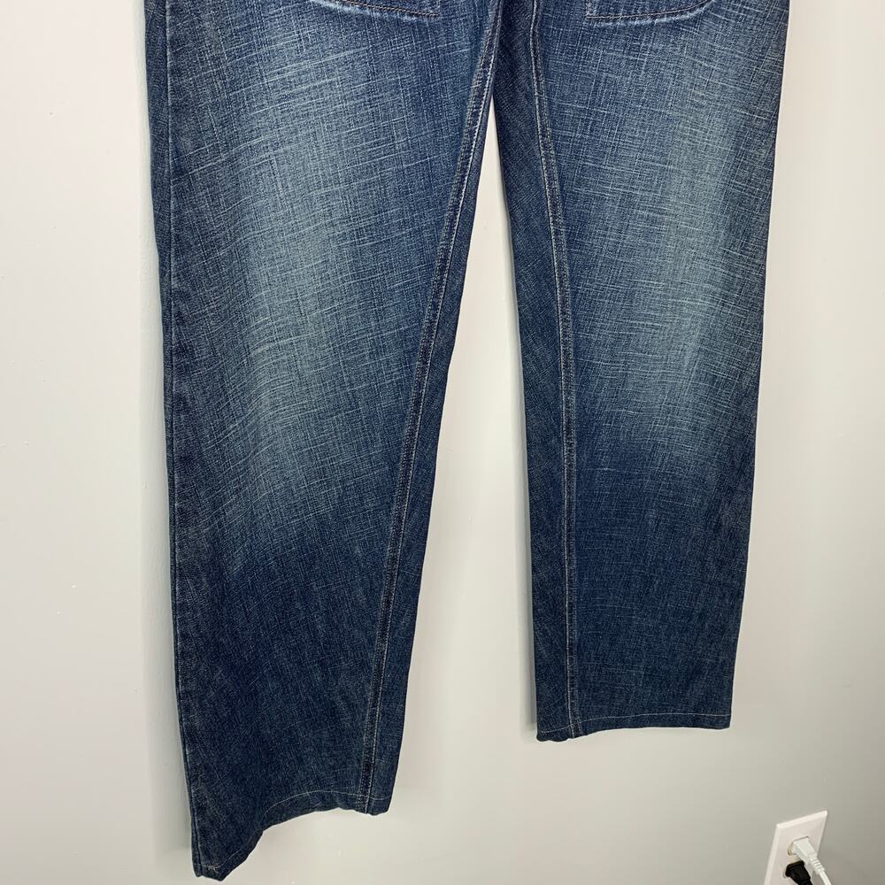 Vintage 90s Armani Jeans Women’s High Waist Straight Leg Denim Blue Italy Size 8 - Picture 6 of 10
